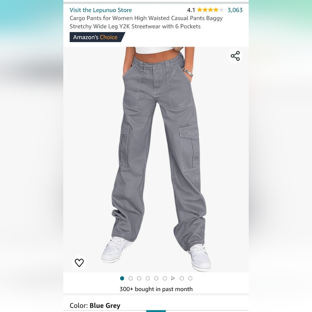 High waisted Cargo pants